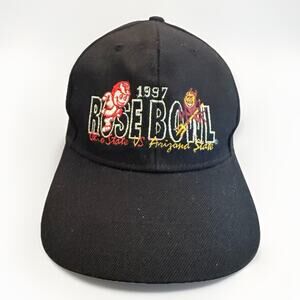 Vintage 1997 Ohio State Vs Arizona State Rose Bowl Adjustable SnapBack Hat Cap